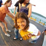 fish eye girl on tiller 1