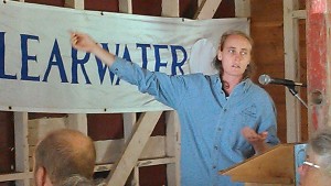 Capt. Annika Savio discusses the sloop restoration project