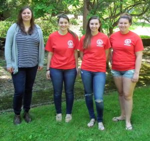 Samantha Epstein with the 2016 watercraft inspection stewards