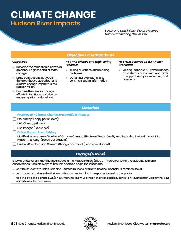 Cover of Impacts Lesson Plan