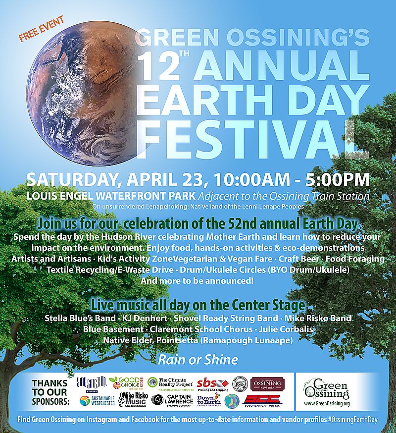 Green Ossining's Earth Day Festival Louis Engel Park, Ossining